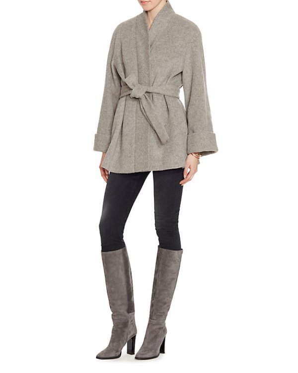 Exclusive for Intermix Belted Wrap Coat