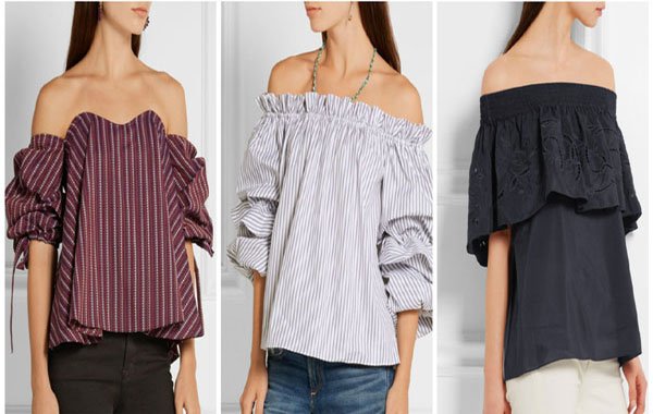 Off-the-Shoulder Neckline Style Tops