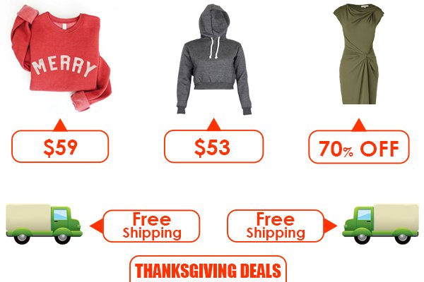 15 Best Holiday Shopping Deals At ClothingRIC