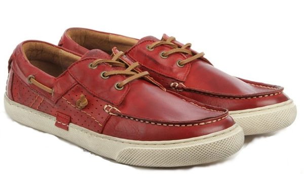 Red Leather Deck Shoes!!