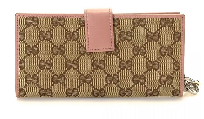 Gucci Long Wallet GG Beige Canvas