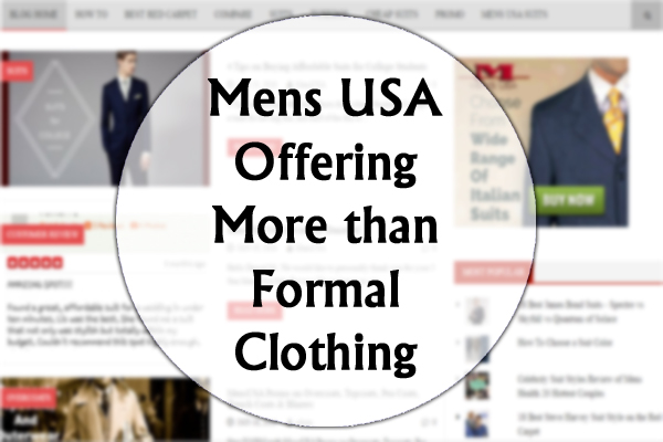 Worth Following - MENS USA has More than Formal Clothing Now