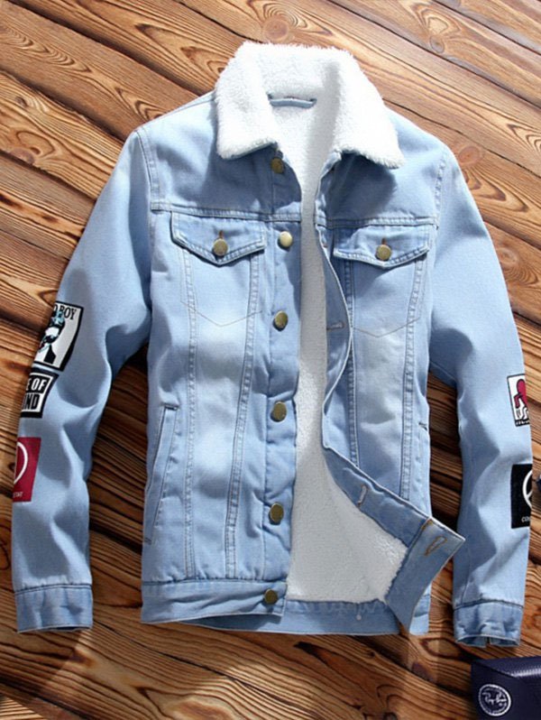 Turn-Down Collar Denim Jacket For This Winter