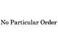 No Particular Order Discount Code